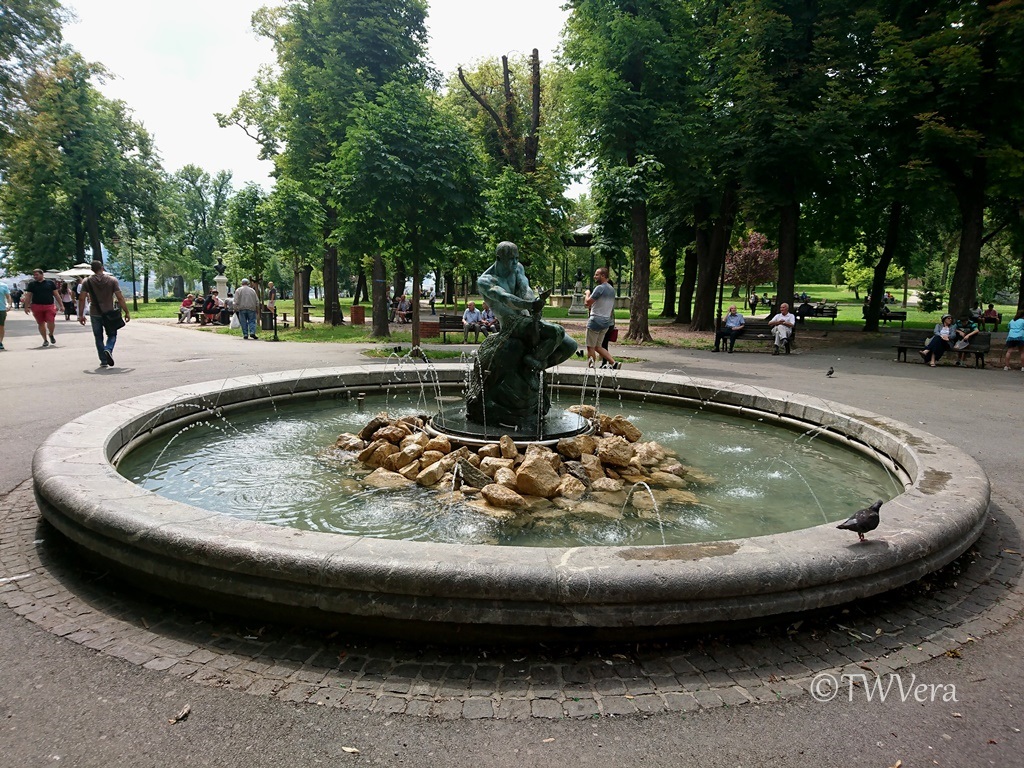The Fisherman's statue, Kalemegdan Park, Belgrade, Serbia